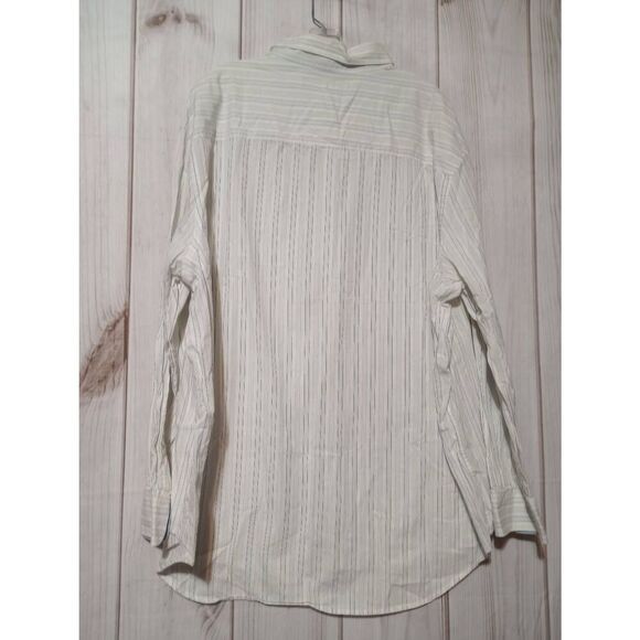Perry Ellis Shirt Men's 3x White Button‎ Front Long Sleeve - Picture 2 of 9